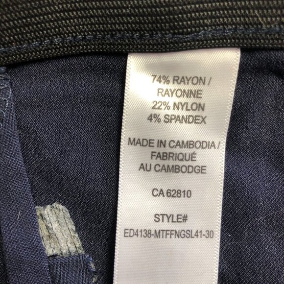 Ricki's Navy Straight Leg Dress Pants Size 6 - Picture 5 of 12